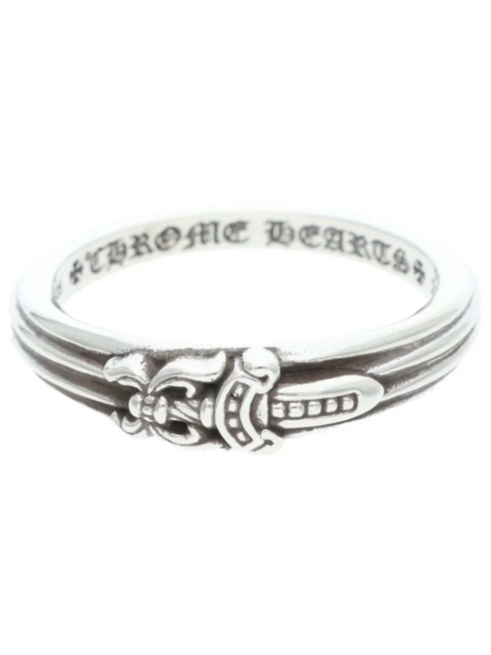 Chrome Hearts Baby Classic Babyke Classic Dagger Silver Ring